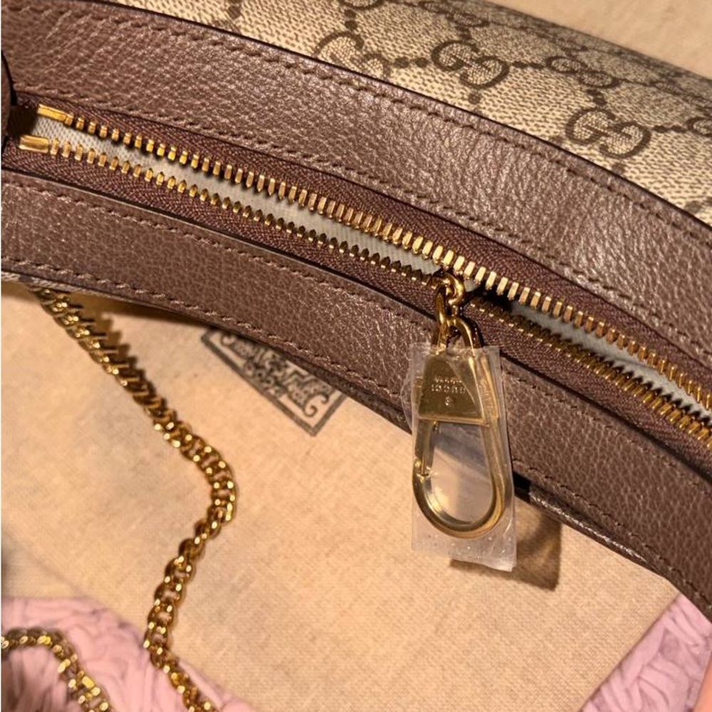 Gucci Classic Brown and Cream Shoulder Bag - Picture 8 of 10